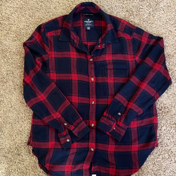 American Eagle Outfitters Tops - American Eagle Ahmazingly Soft Plaid Shirt